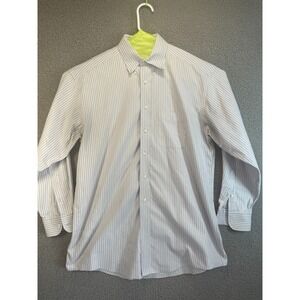 Roundtree & Yorke  Blended Pinpoint Dress Shirt Men's 16‎ - 34 Striped
